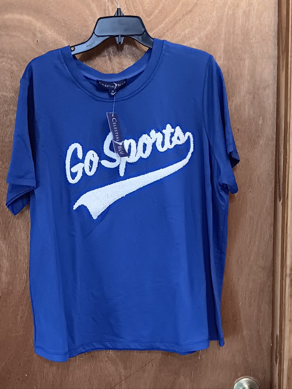 Go Sports Womans Graphic Tee - Royal Blue